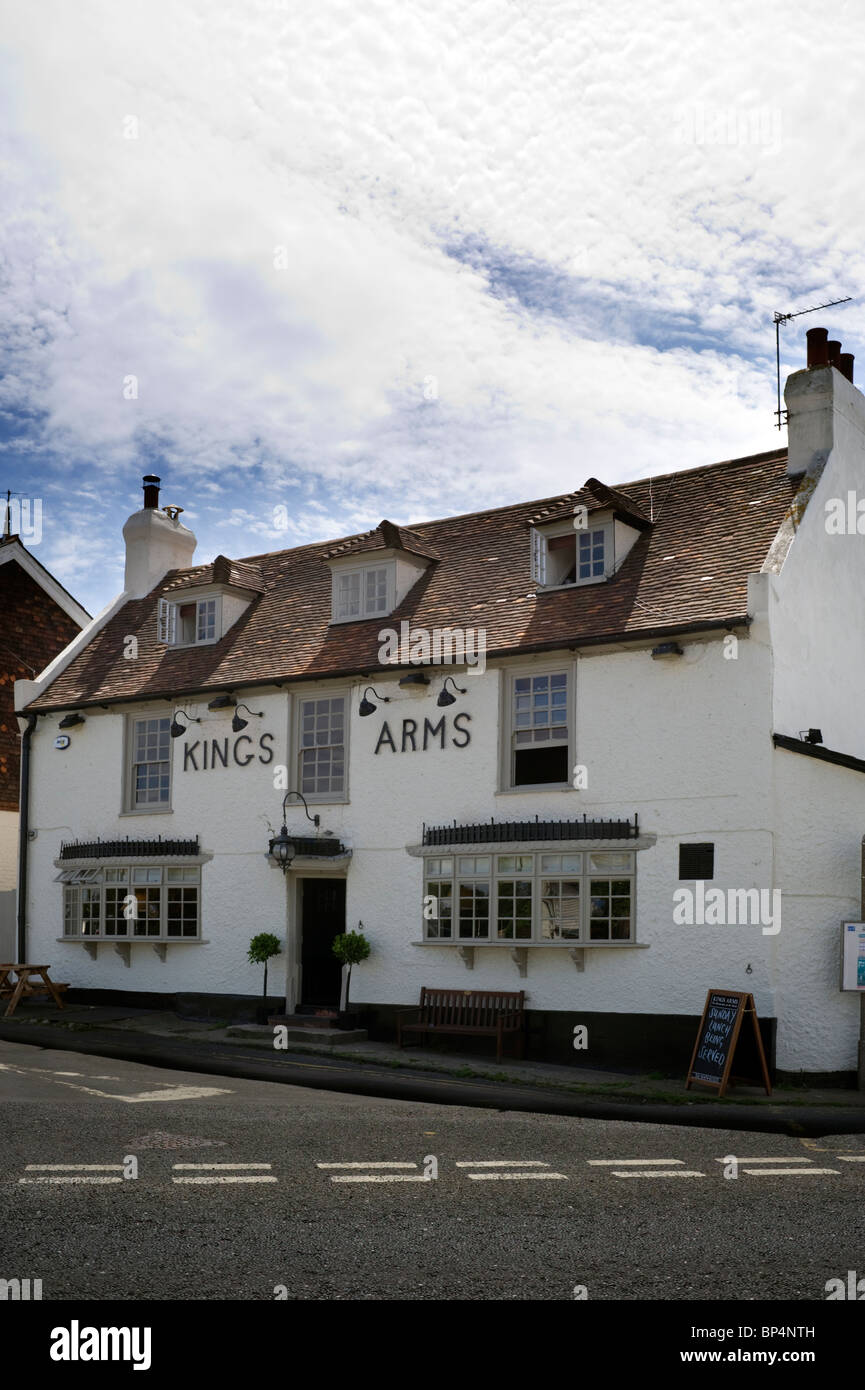 The Kings Arms public house a local village pub and licensed premises in Meopham Kent UK Stock Photo