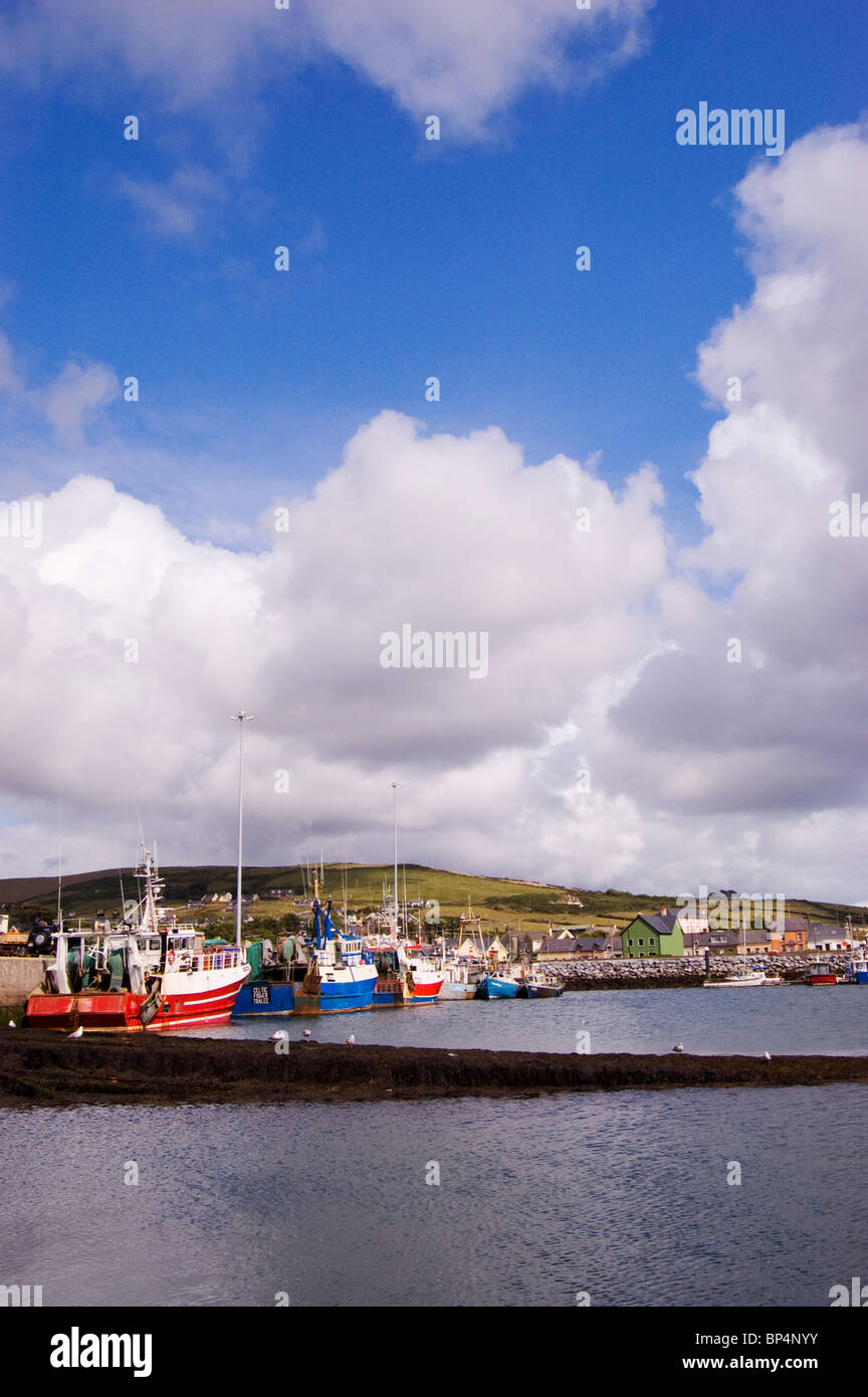 fishing boats in dingle bay, ireland Stock Photo