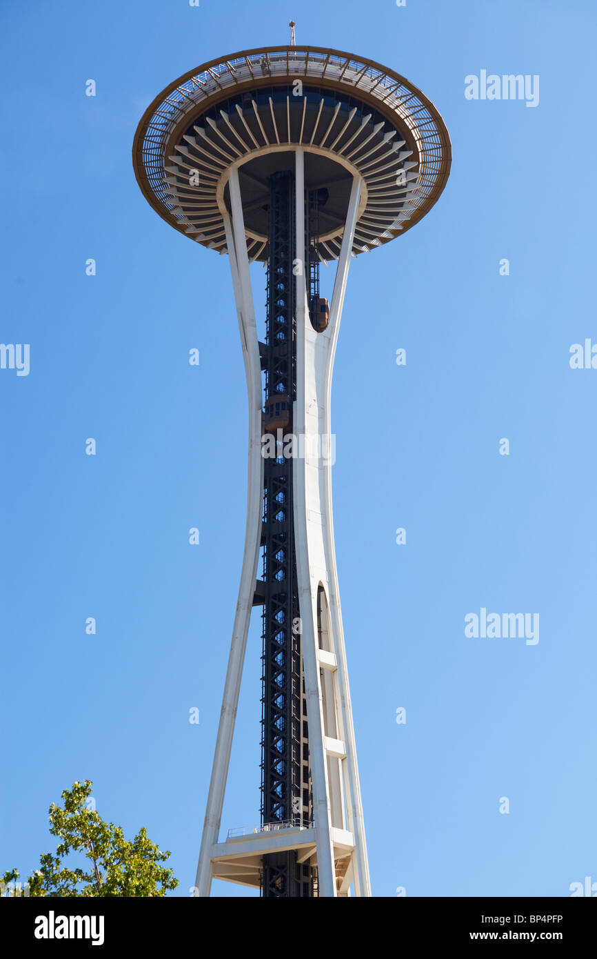 Space Needle at the Seattle Center, Seattle, Washington, USA. Stock Photo