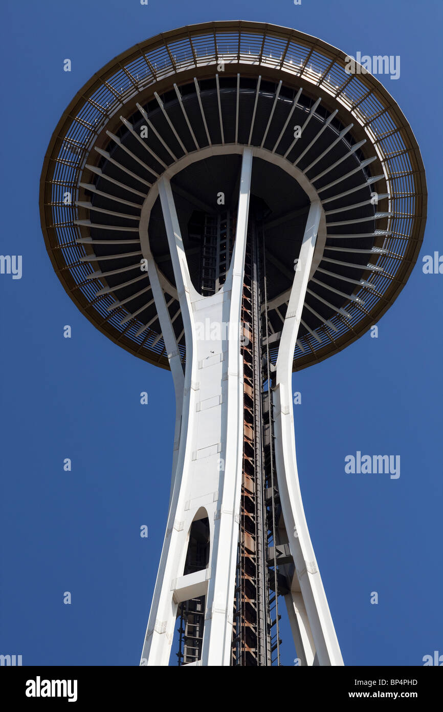 Space Needle at the Seattle Center, Seattle, Washington, USA. Stock Photo