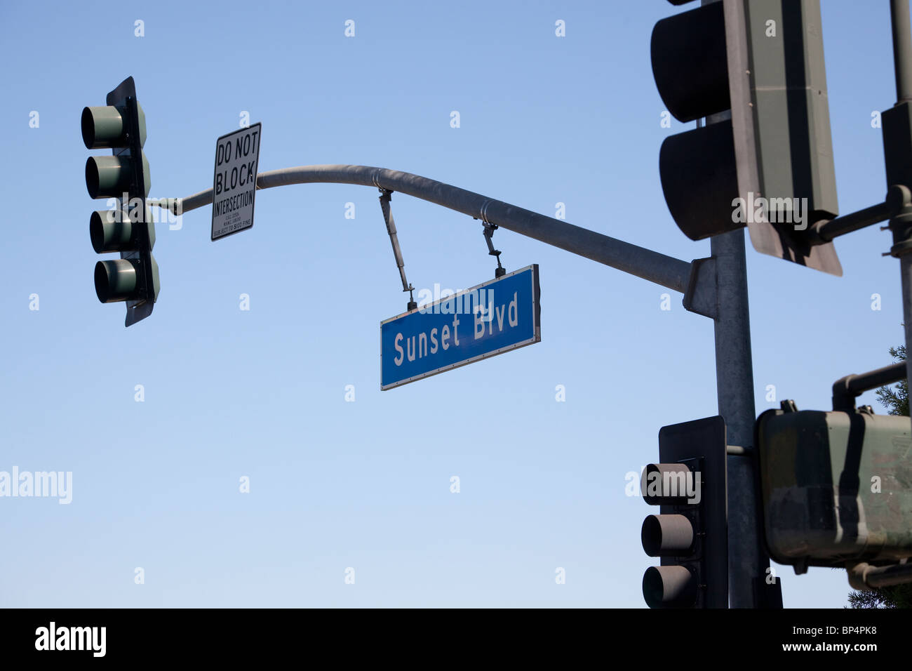 Sunset Boulevard, Los Angeles, California, USA Stock Photo