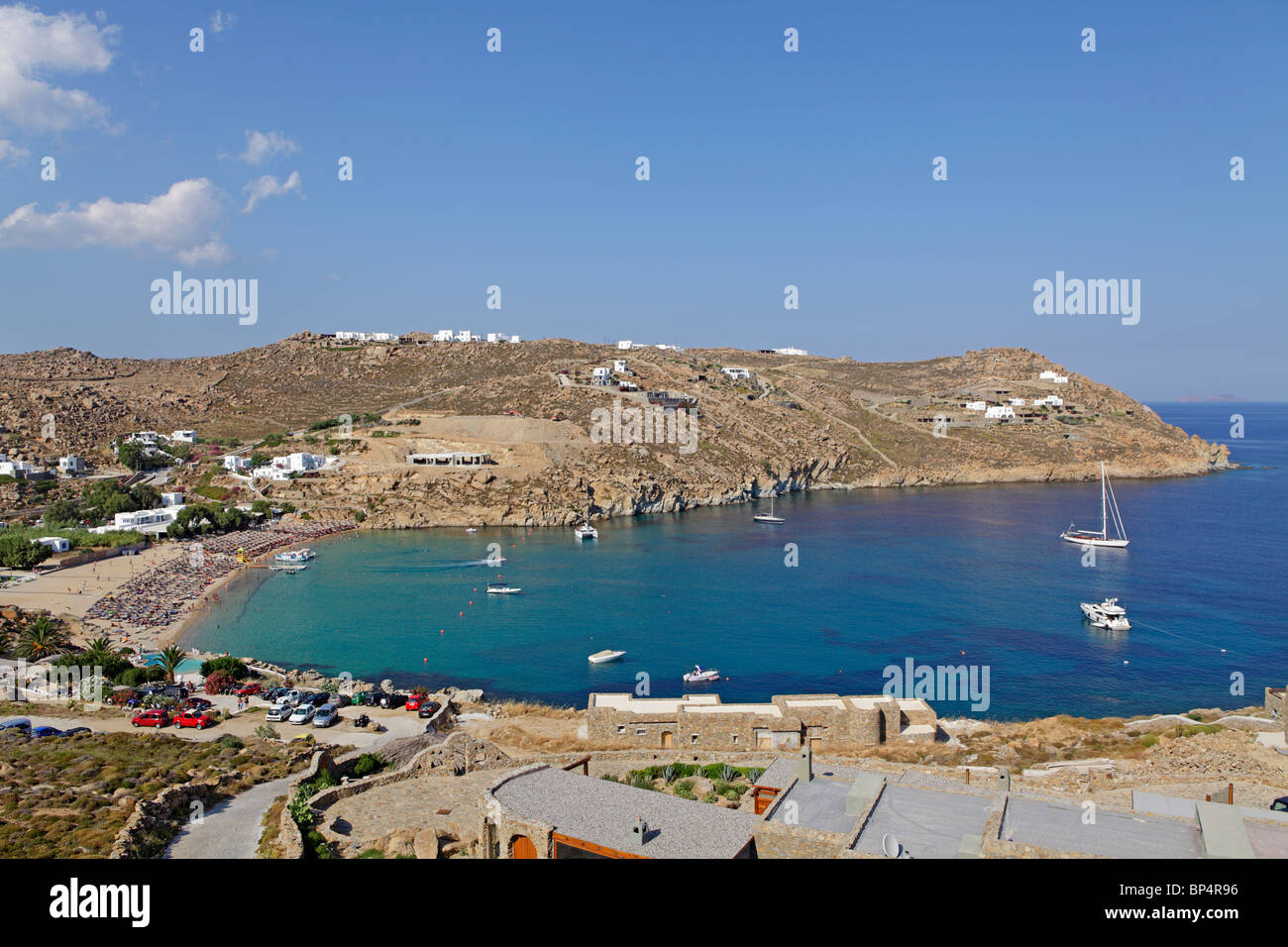 Super Paradise Beach, Mykonos Island, Cyclades, Aegean Islands, Greece Stock Photo