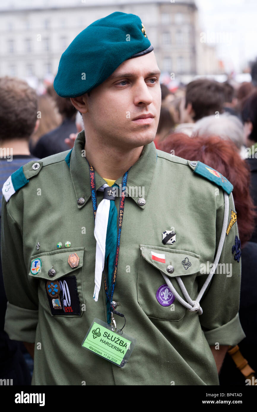 Boy scout badges hi-res stock 