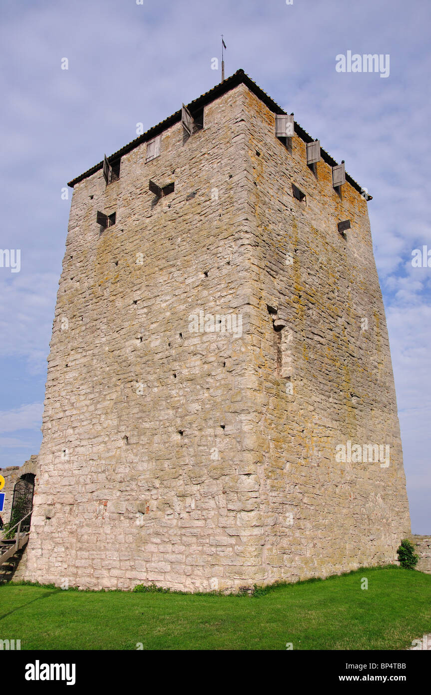 The Gunpowder Tower, Studentallen, Visby, Gotland County, Gotland Province, Kingdom of Sweden Stock Photo