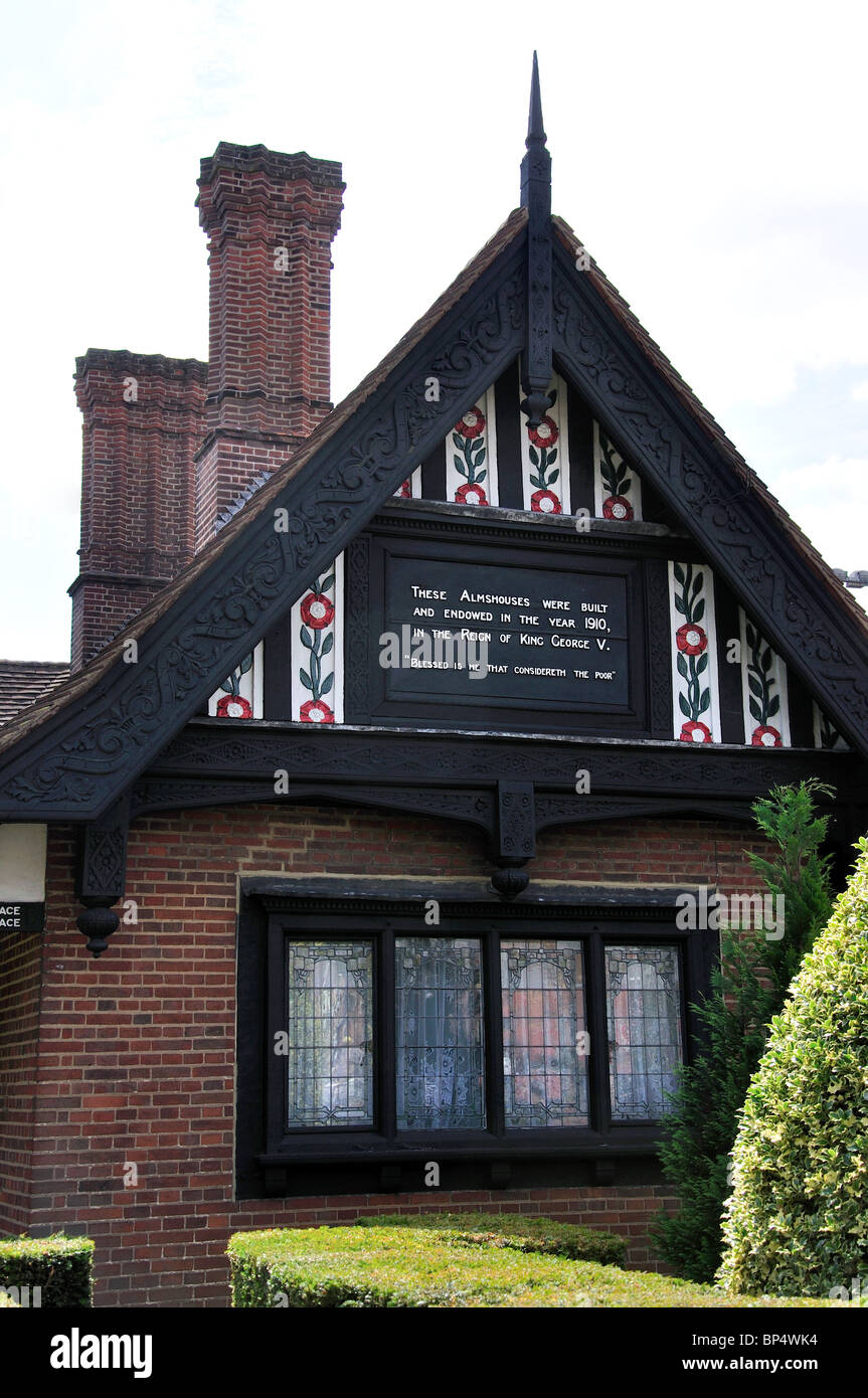 The Shen Place Almshouses, Shenfield Road, Brentwood, Essex, England, United Kingdom Stock Photo
