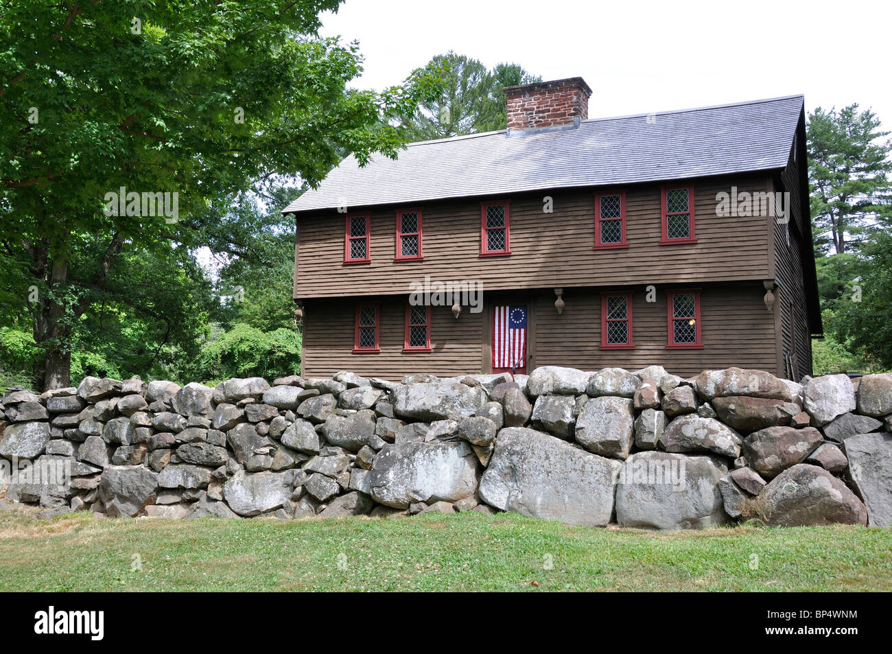 Stanley whitman house the oldest house and stonewall in farmington