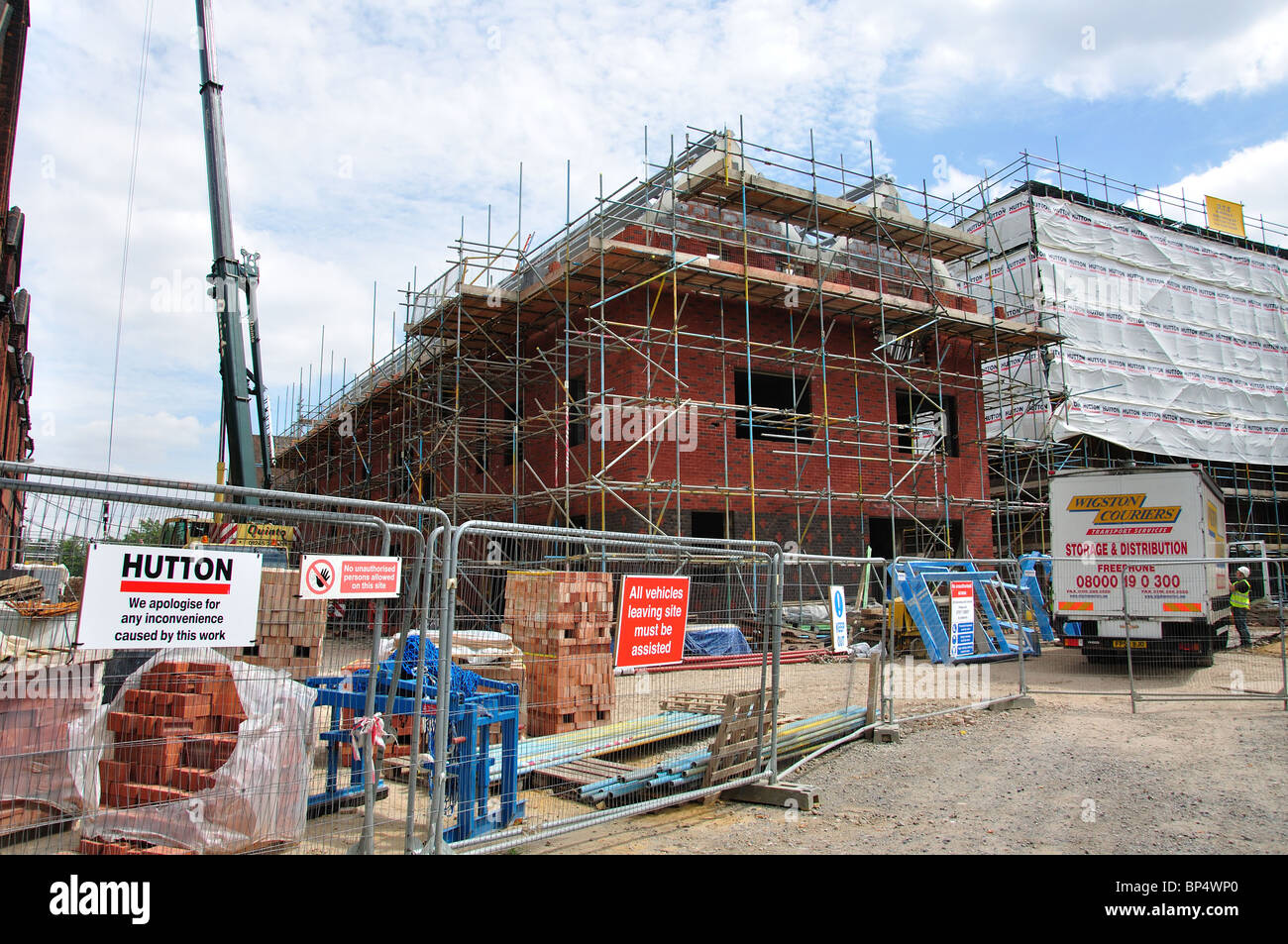 Building construction site, Ingrave Road, Brentwood, Essex, England