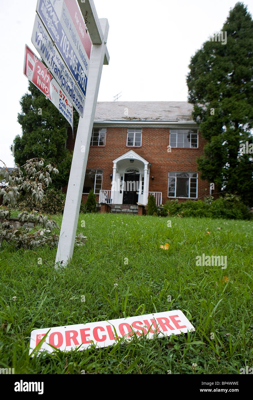 A foreclosed home. Stock Photo