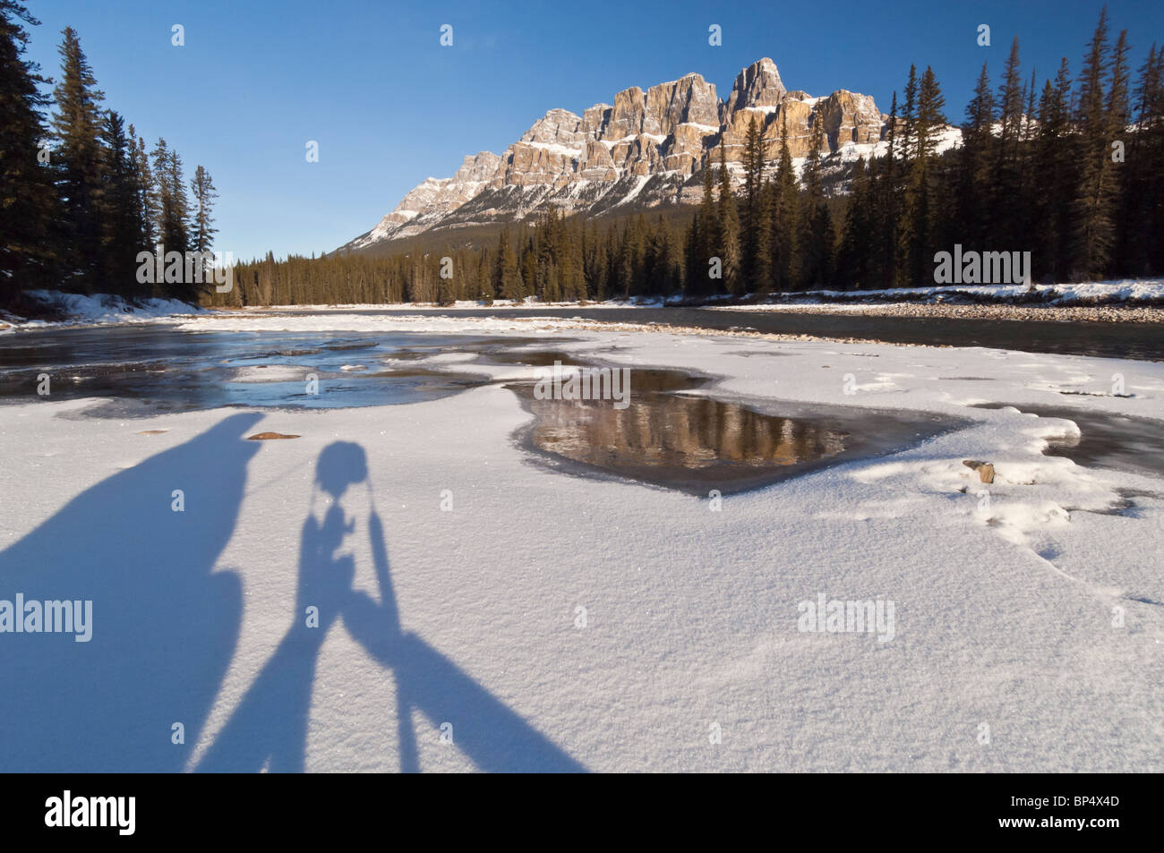 Photographer in winter mountain hi-res stock photography and images - Alamy
