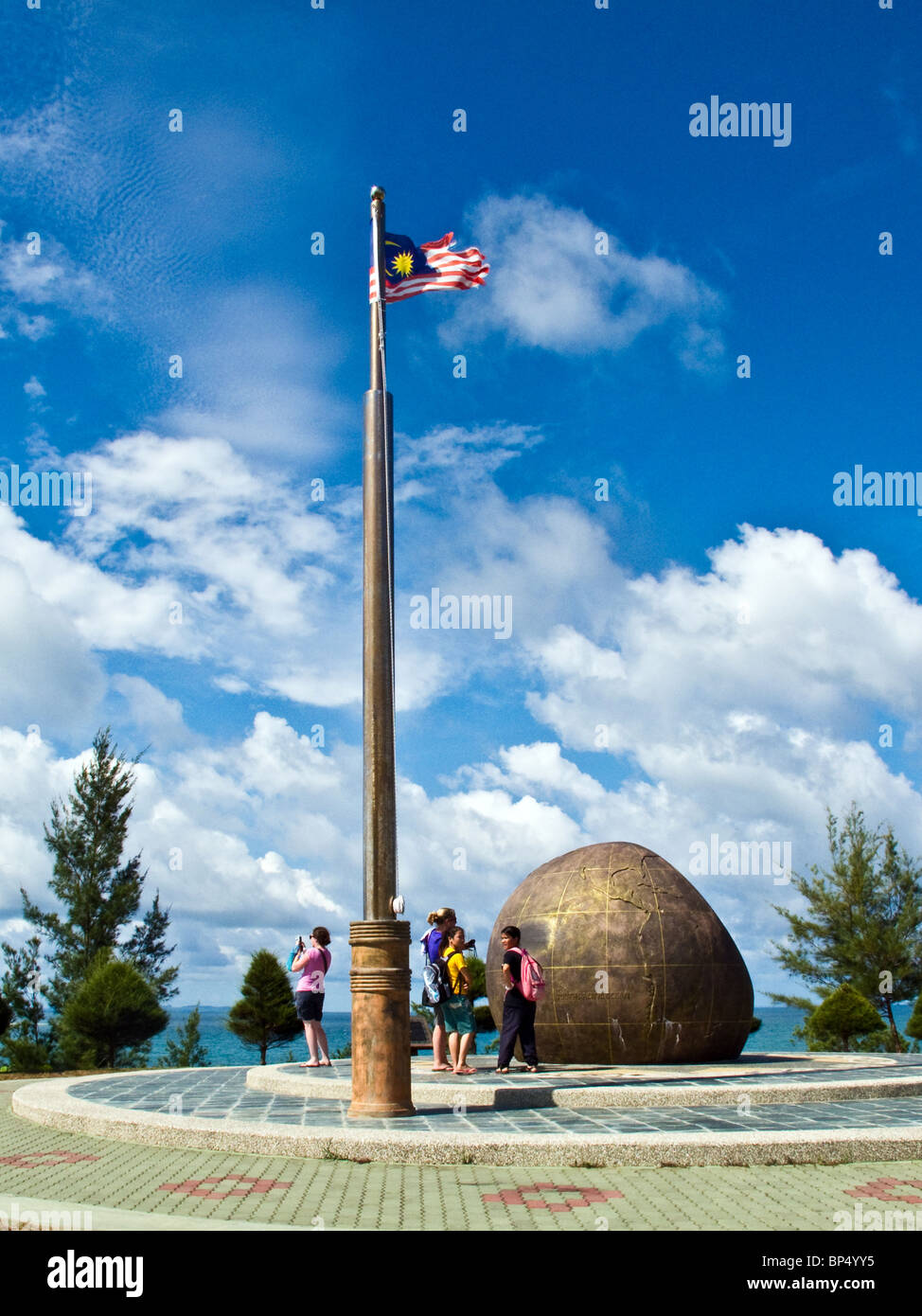 Group of people The tip of Borneo, Tanjung Simpang Mengayau, Kudat