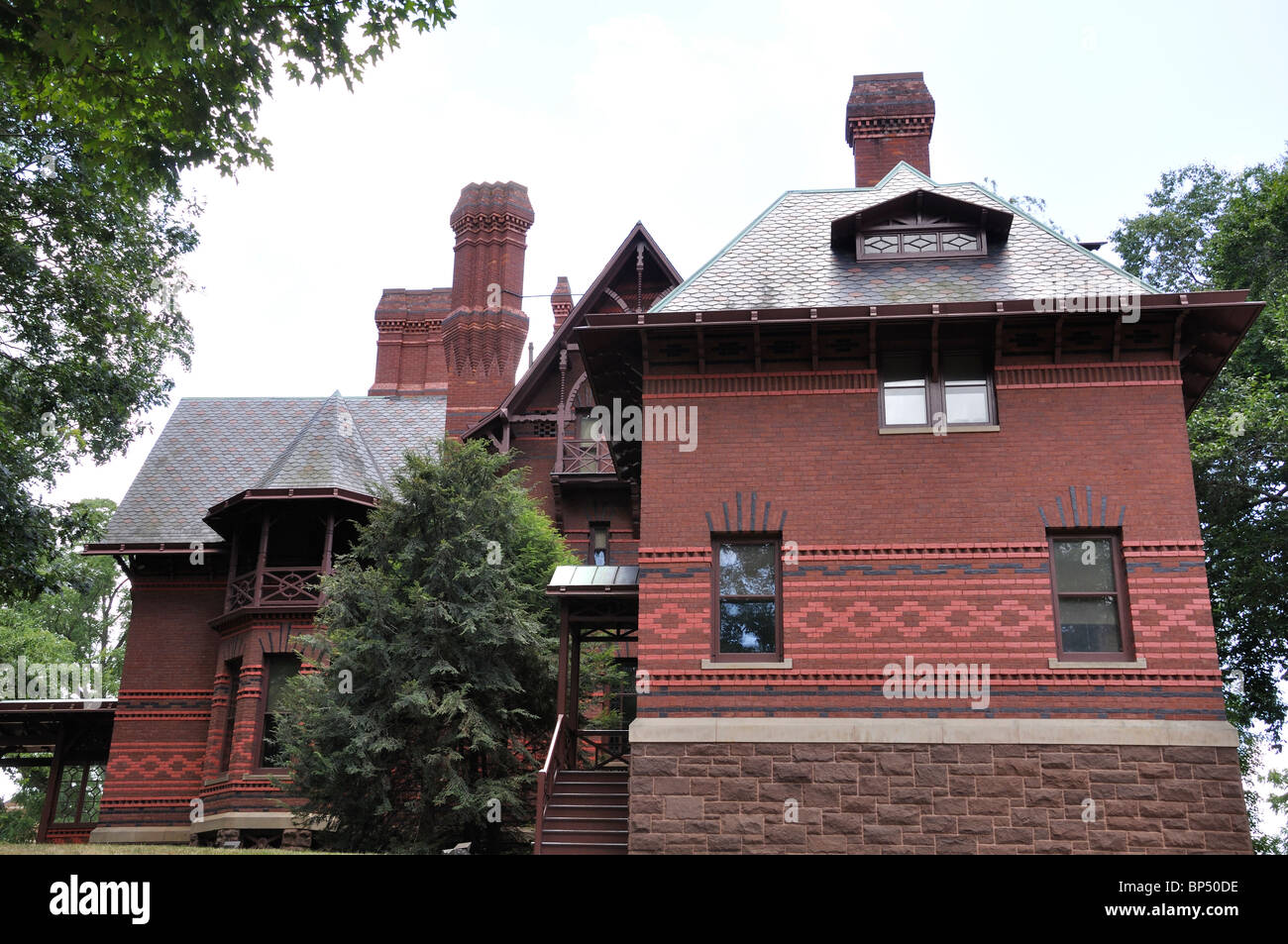 Mark Twain's house, Hartford, Connecticut, USA Stock Photo Alamy