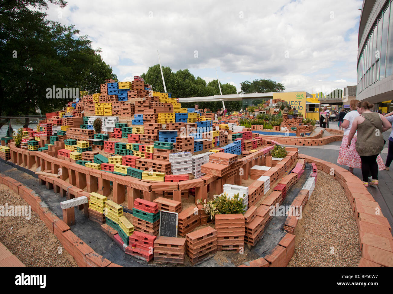 Brazilian Project Morrinho exhibition at  the Royal Festival Hall, London, GB UK Stock Photo