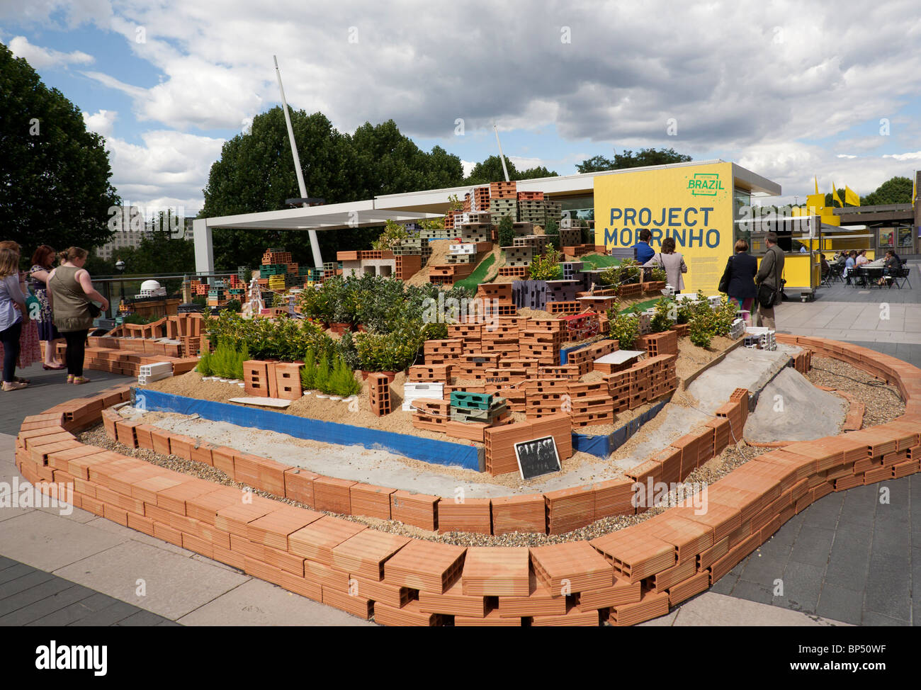 Brazilian Project Morrinho exhibition at  the Royal Festival Hall, London, GB UK Stock Photo