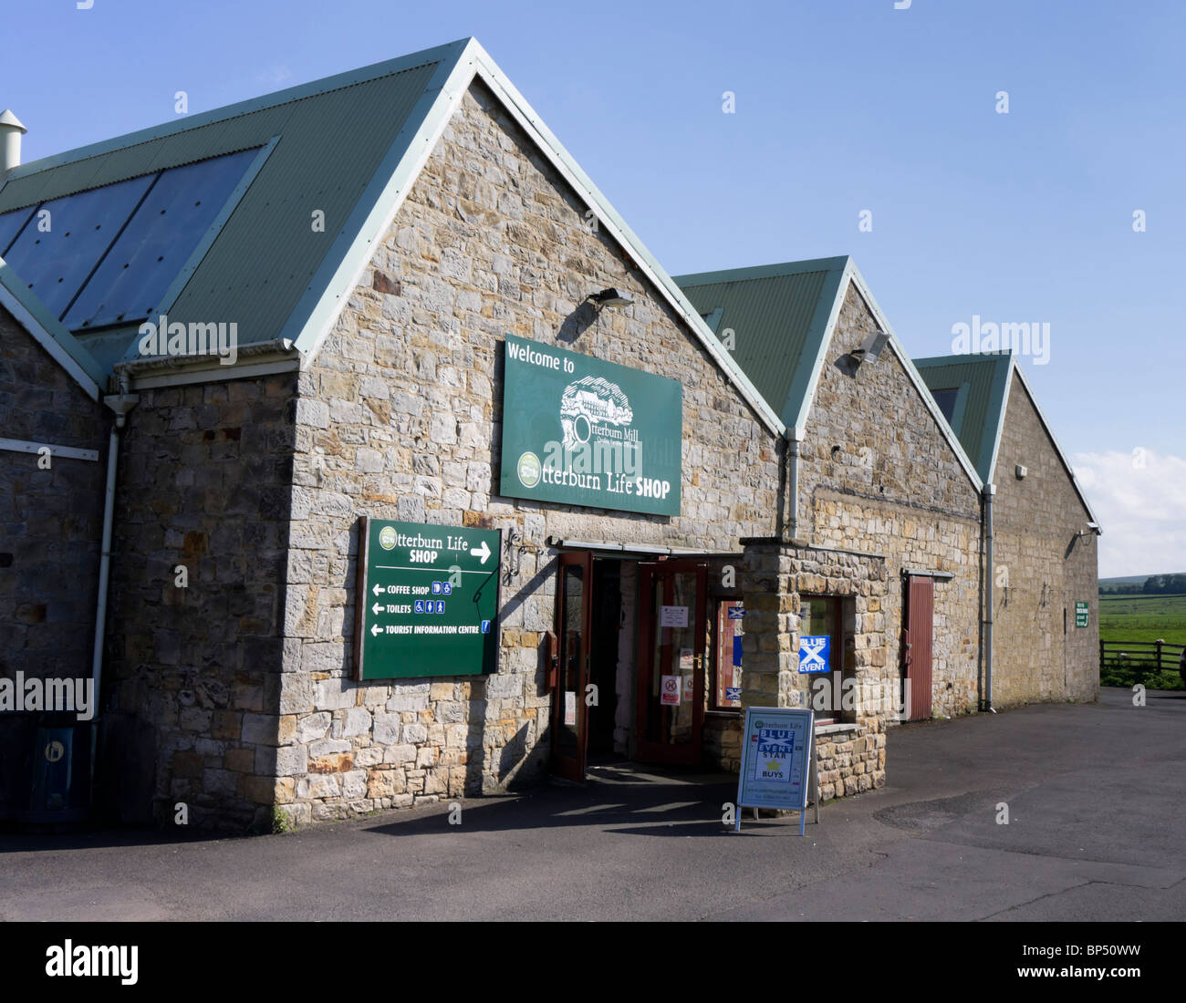 Otterburn Mill, mill shop in Northumberland Stock Photo Alamy