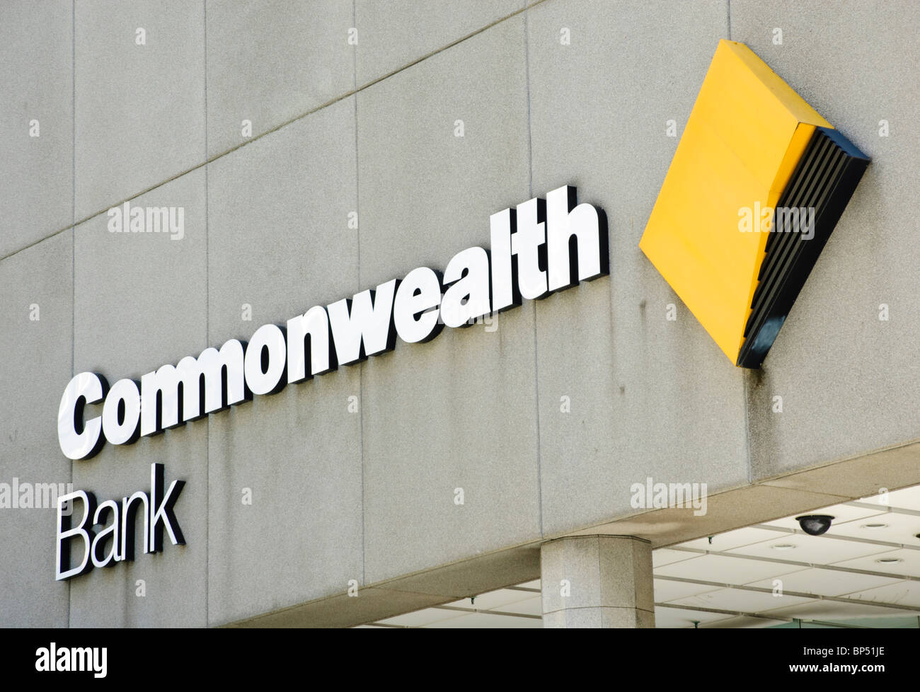 Logo of the Commonwealth Bank of Australia. Corporate logo. Australian bank logo. Banking; sign; signs; Stock Photo