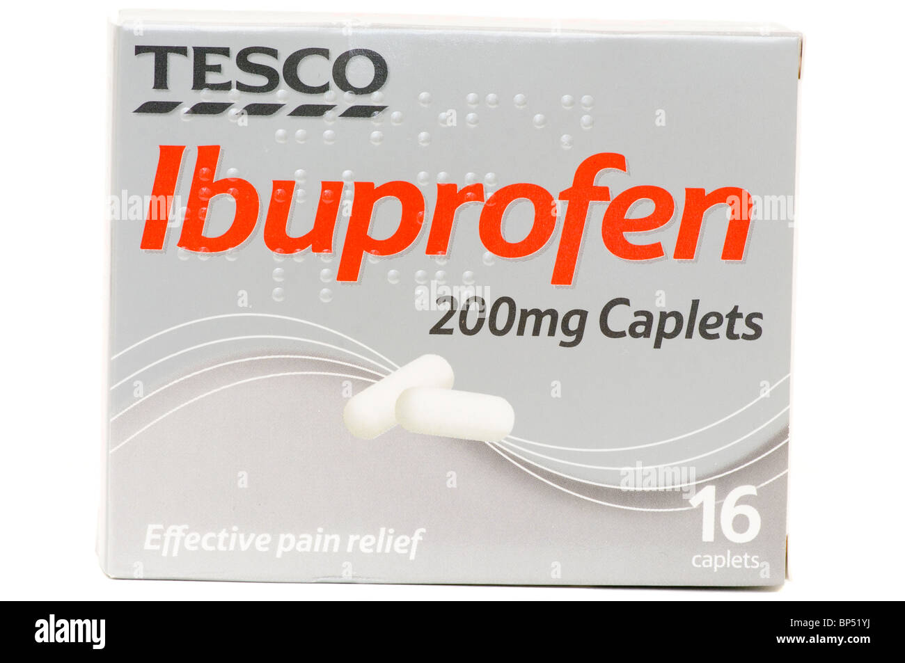 Tesco Own Brand Ibuprofen Tablets Stock Photo Alamy