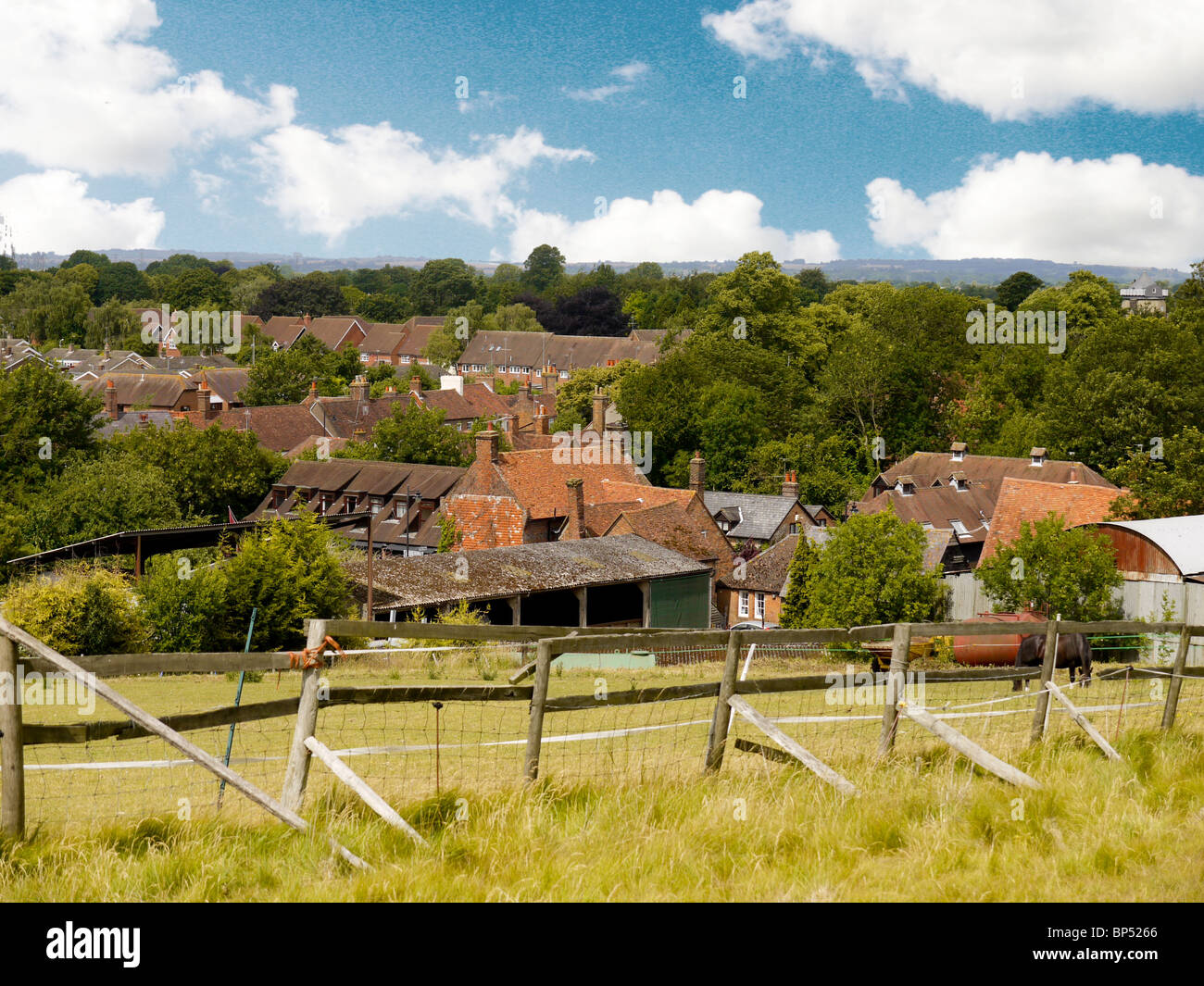 View over Wendover Town, Bucks,and Village, Bucks, UK Stock Photo Alamy