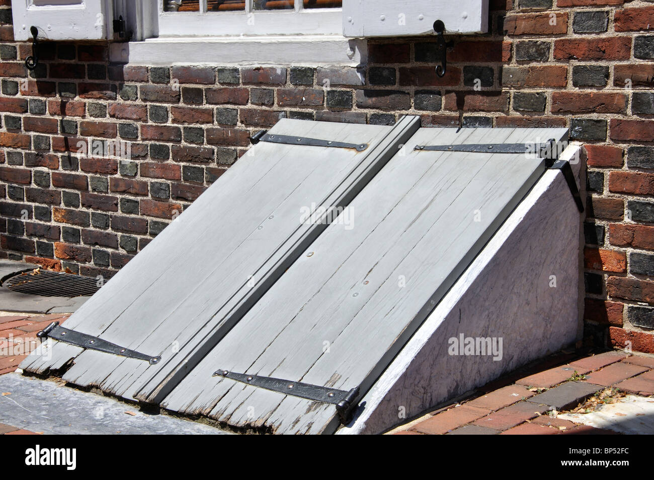 Hatchway, external cellar doors Stock Photo Alamy