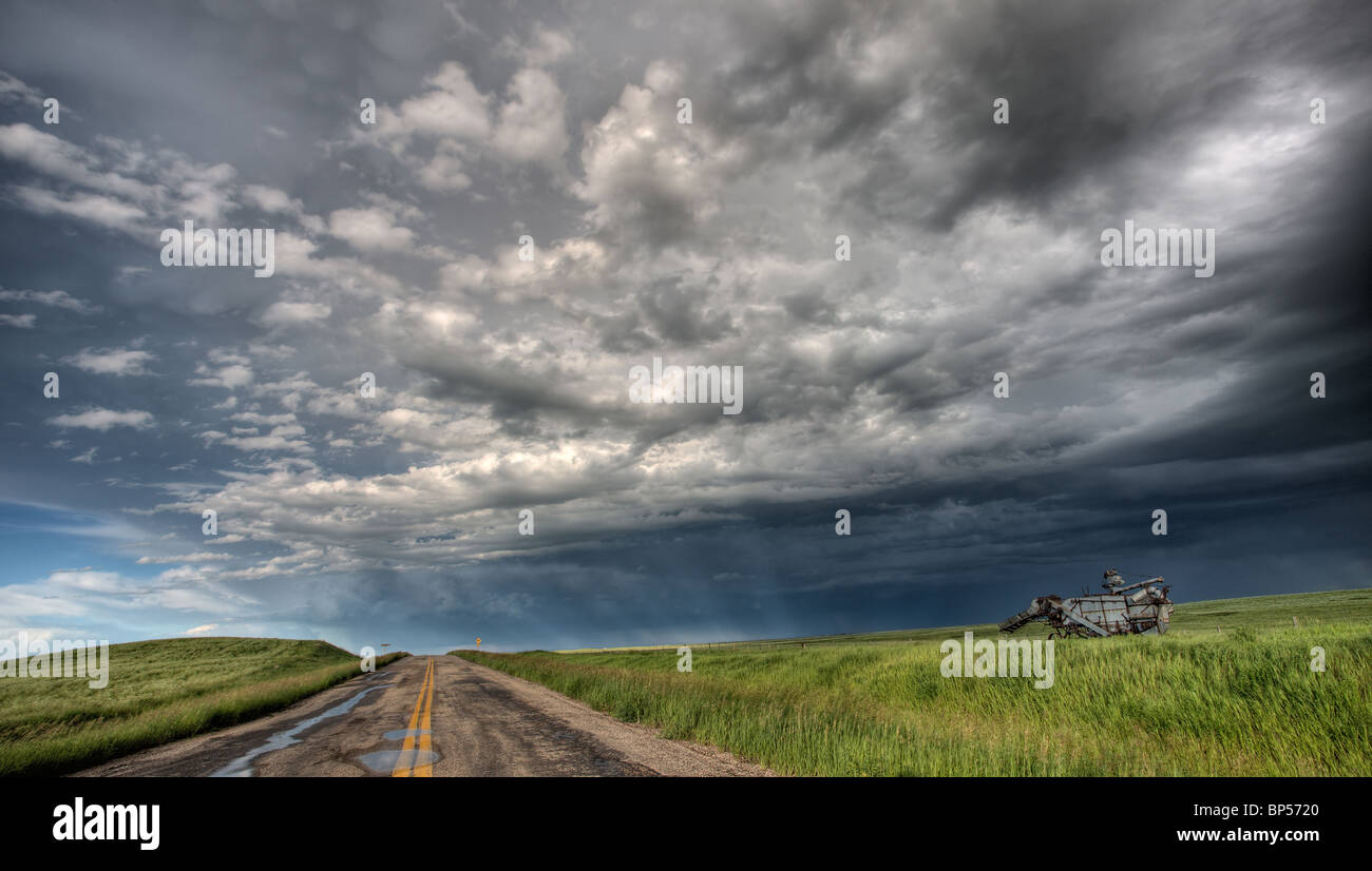 Storm Clouds Prairie Sky Saskatchewan Canada Stock Photo - Alamy