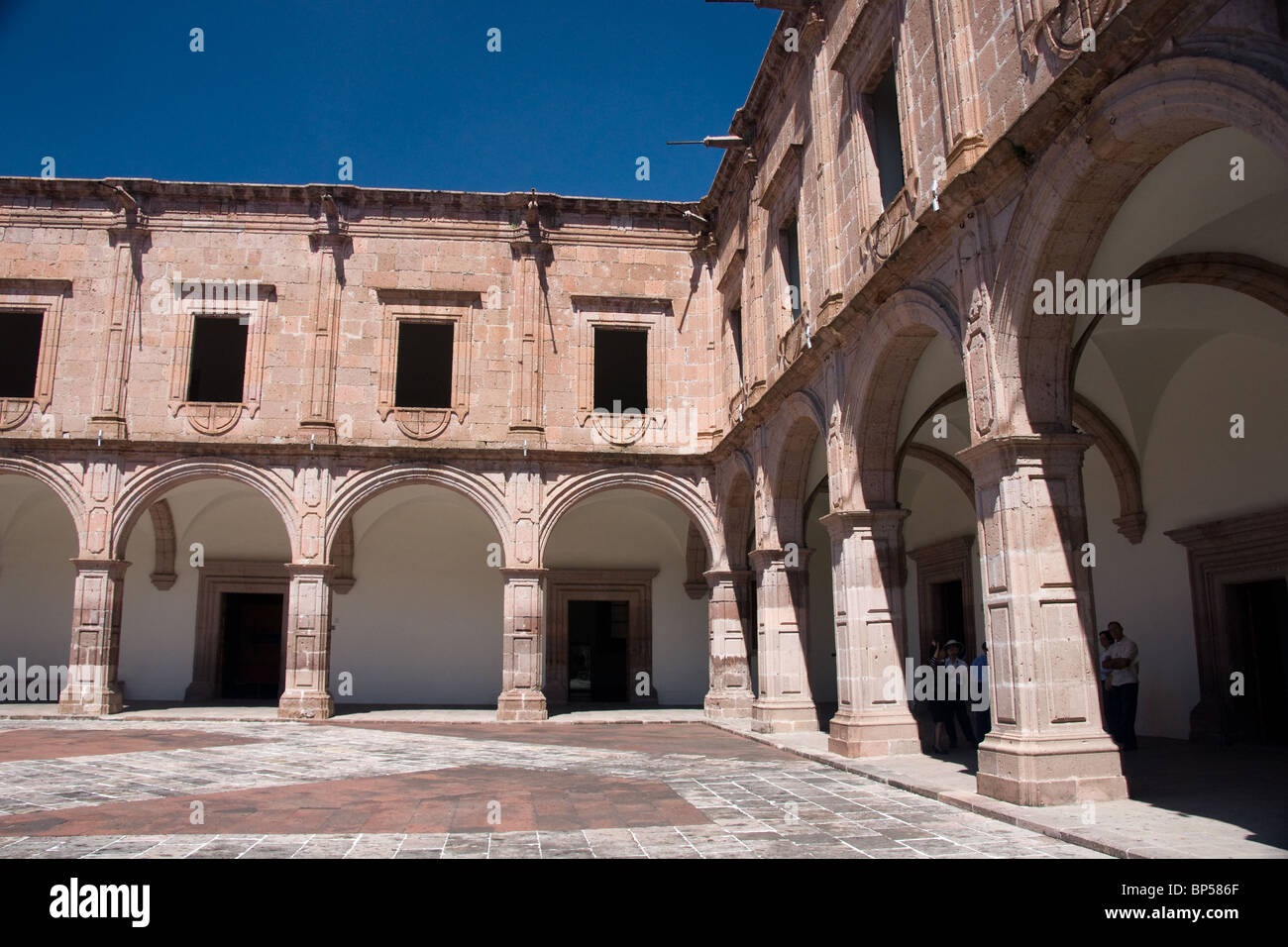 cathedral in Tzintzuntzan Michoacan Mexico Stock Photo