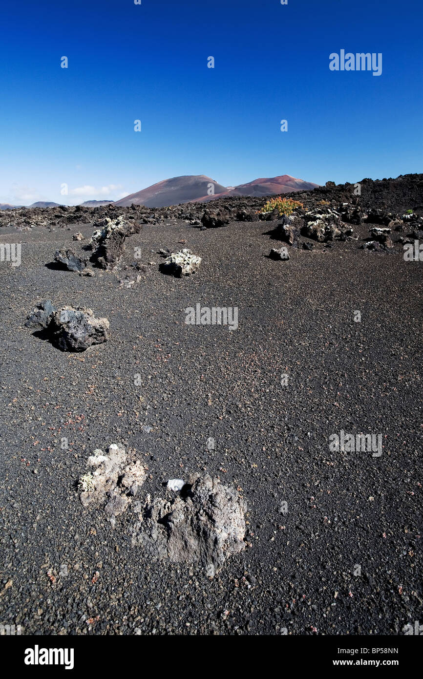 volcanic rocks, timanfaya national park Stock Photo