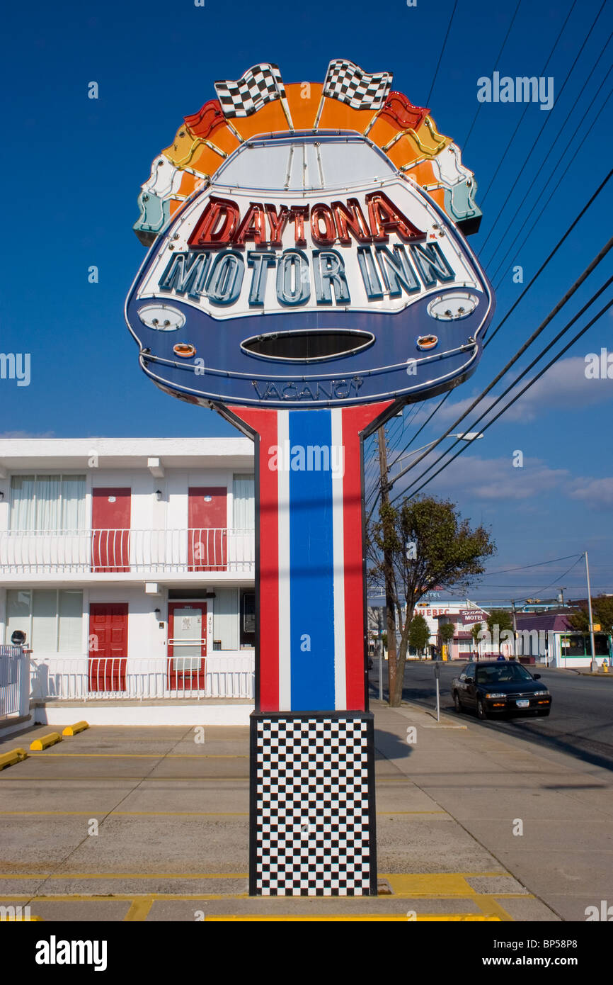 Daytona Motor Inn Motel Sign in Wildwood New Jersey Stock Photo Alamy