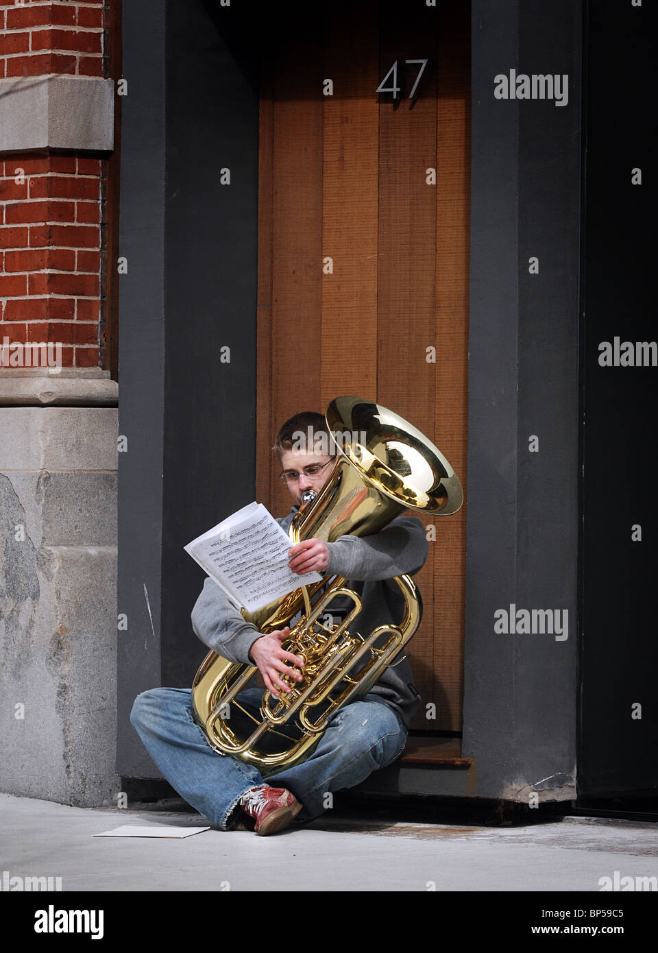 Jazz tuba player hires stock photography and images Alamy