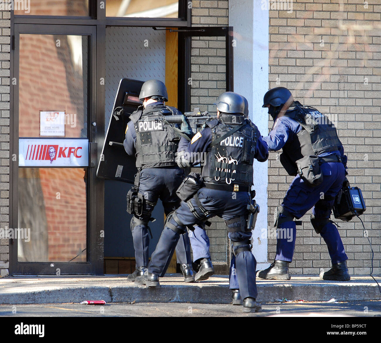 Police action hi-res stock photography and images - Alamy