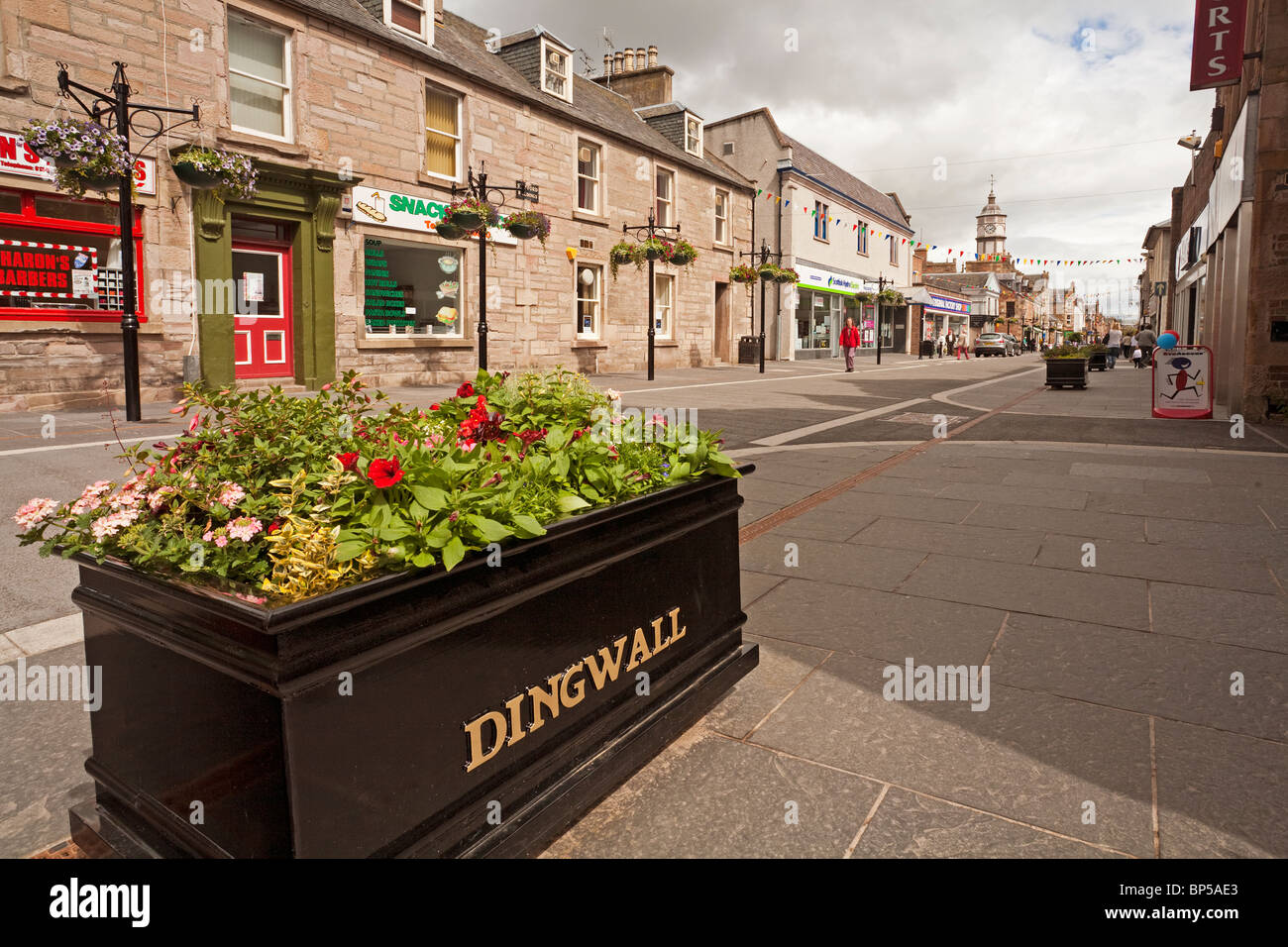 Dingwall High Street Stock Photo Alamy