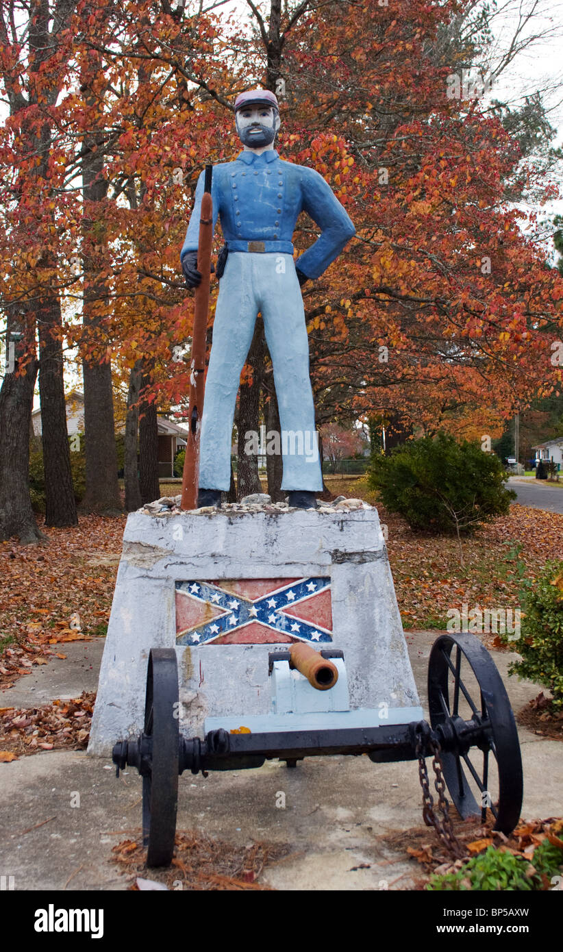 Henry Cowan War Memorial Sculptures in Bear Grass North Carolina Stock