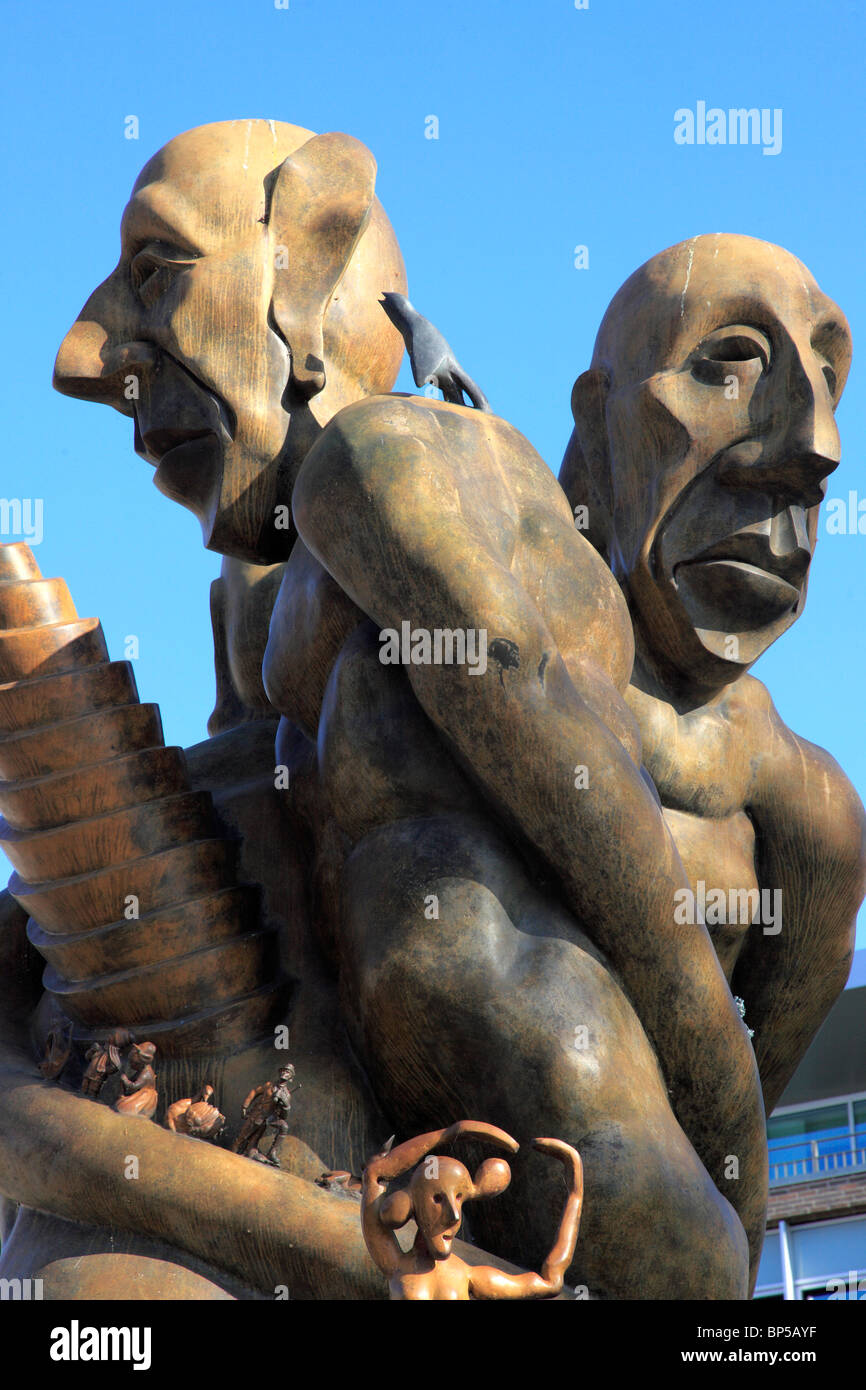 Denmark, Funen, Odense, Hans Christian Andersen Story Statue, Memorial ...