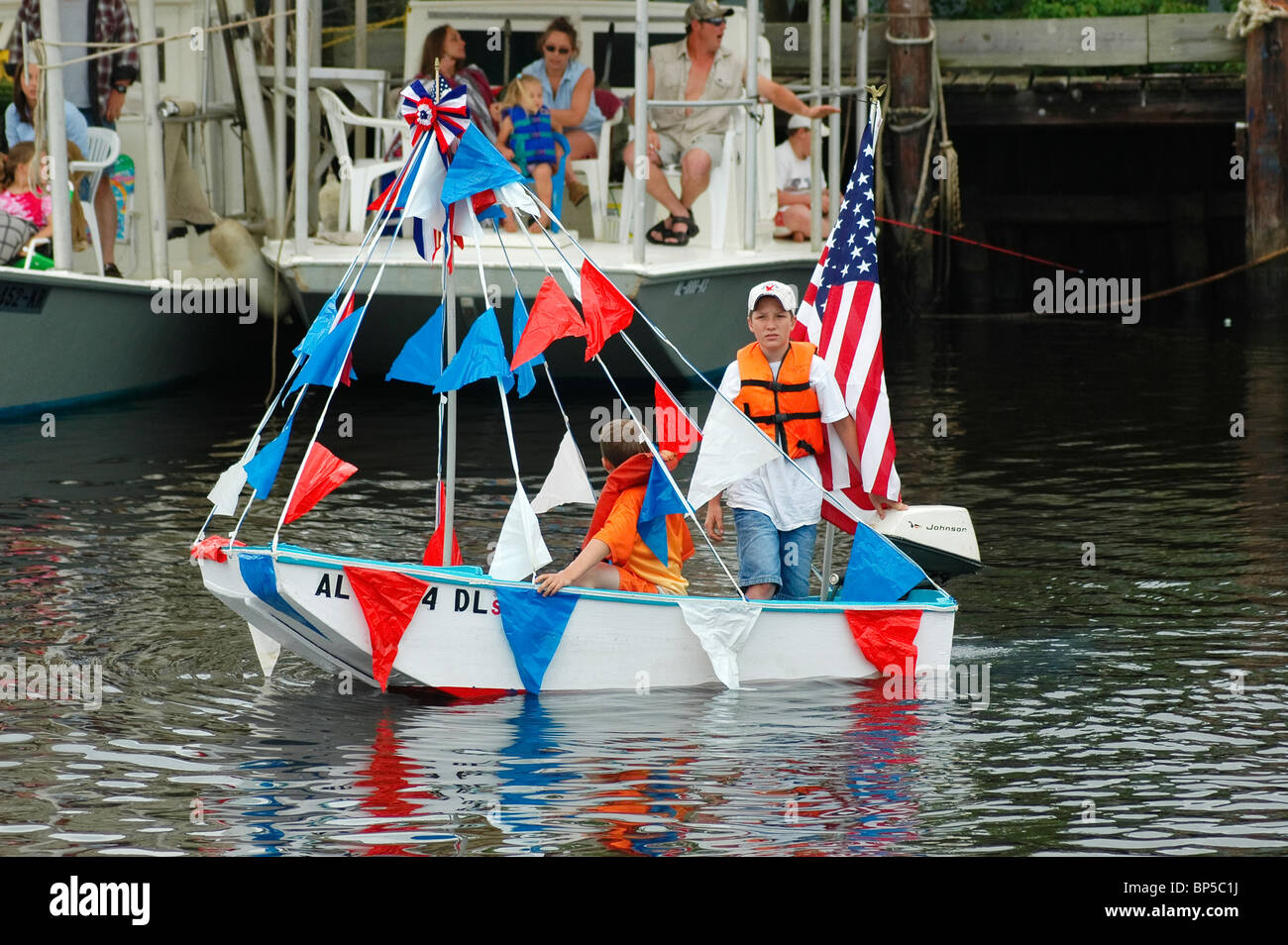 annual Blessing of The Fleet at Bayou La Batre Alabama of 'Forrest Gump' fame Stock Photo