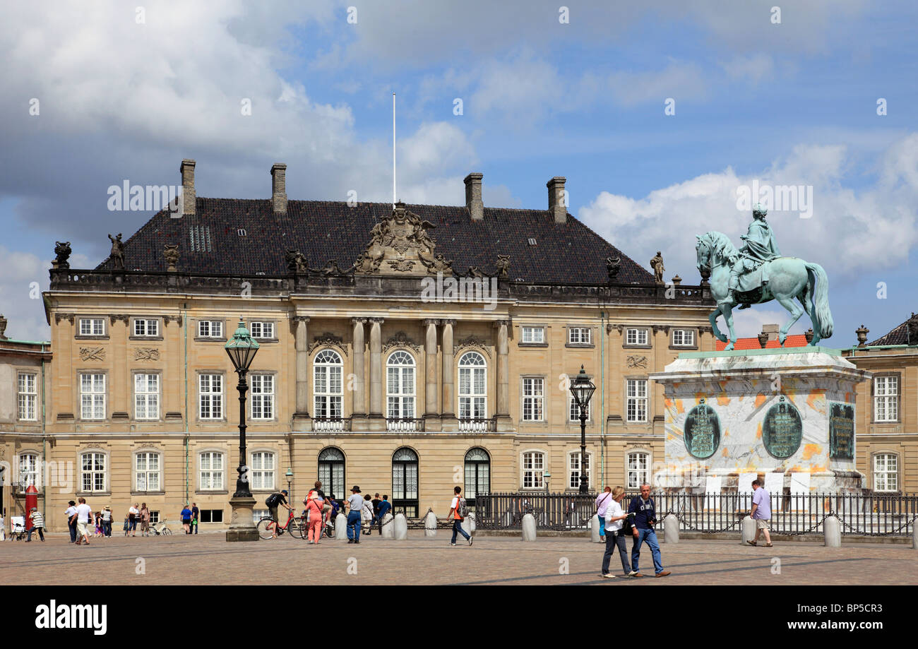 Denmark, Copenhagen, Amalienborg Palace, Stock Photo