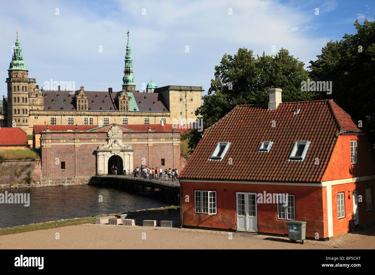 Denmark, Zealand, Helsingor, Kronborg Castle, Stock Photo