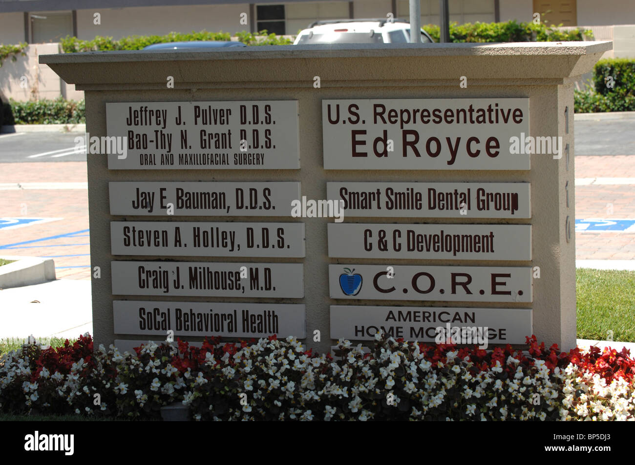 The offices of US Representative Ed Royce in Orange, California Stock Photo