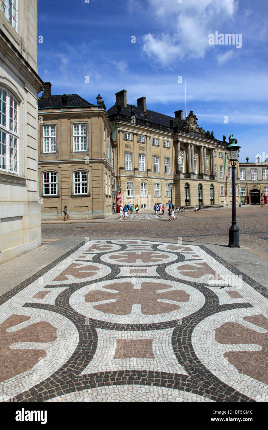 Denmark, Copenhagen, Amalienborg Palace, Stock Photo