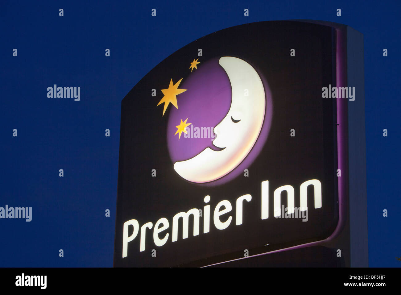 A Premier Inn sign . Stock Photo