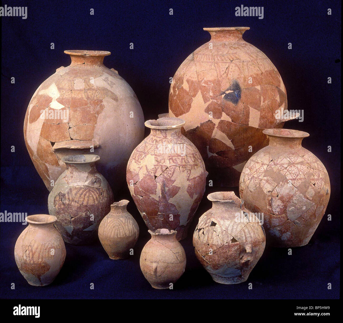 3349. ARAD - EARLY CNAANITE POTTERY, C. 1800 B.C. Stock Photo