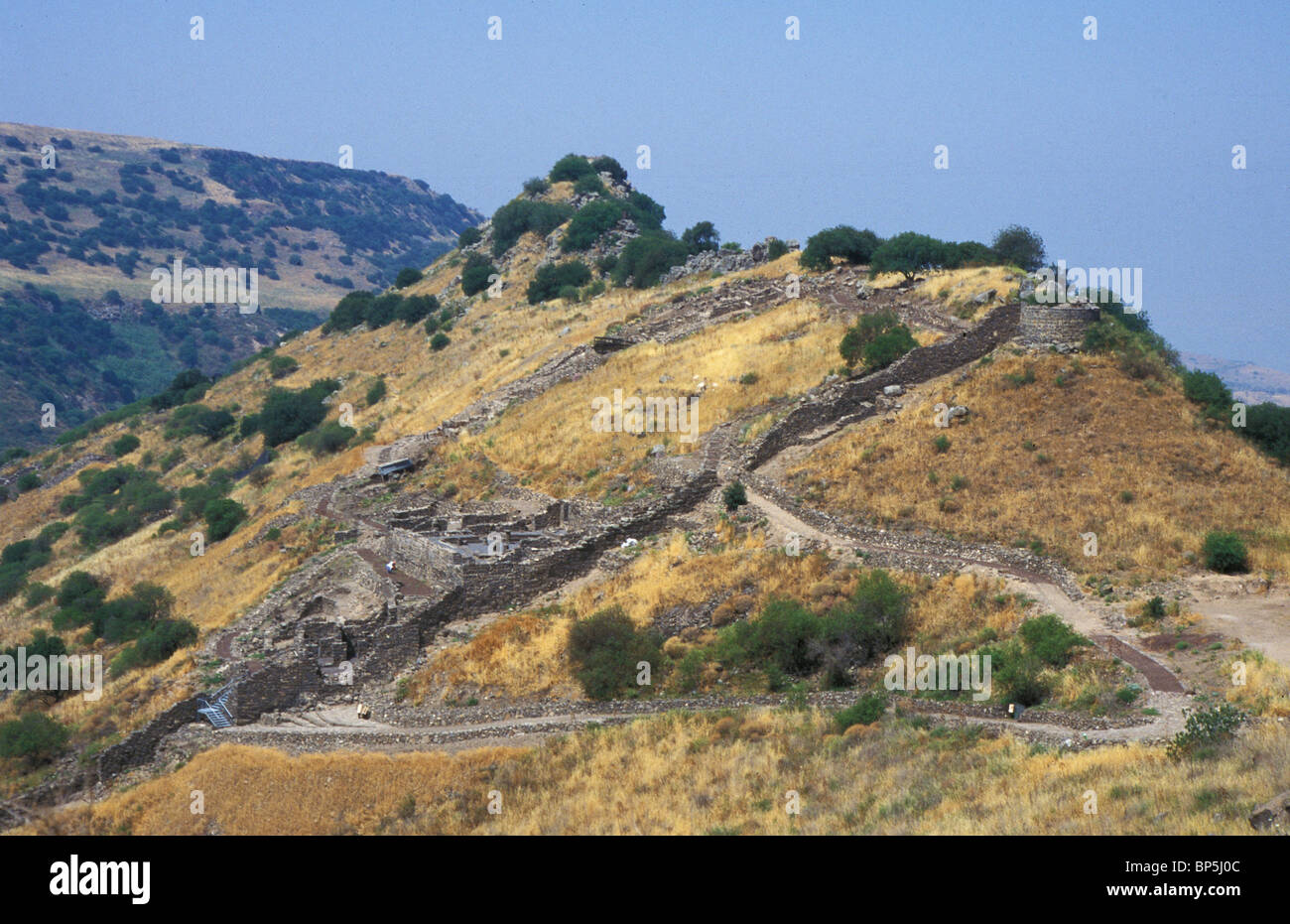 GAMLA - ANCIENT CITY IN THE GOLAN. FIRST BUILT BY JEWS AFTER THEIR RETURN FROM THE BABYLON EXILE IN THE 5TH. C. B.C Stock Photo