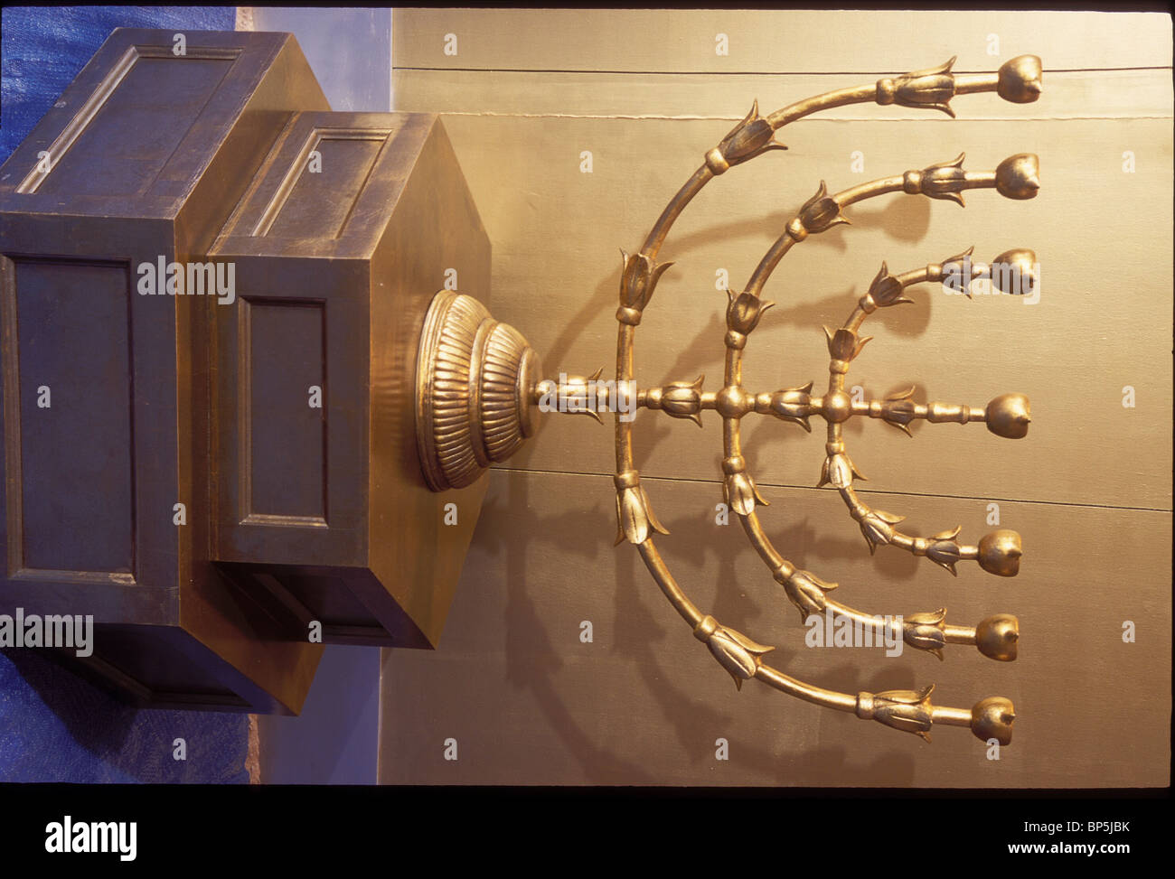 GOLDEN MENORAH (CANDELABRUM) SYMBOLIZING THE TREE OF LIFE WAS LOCATED