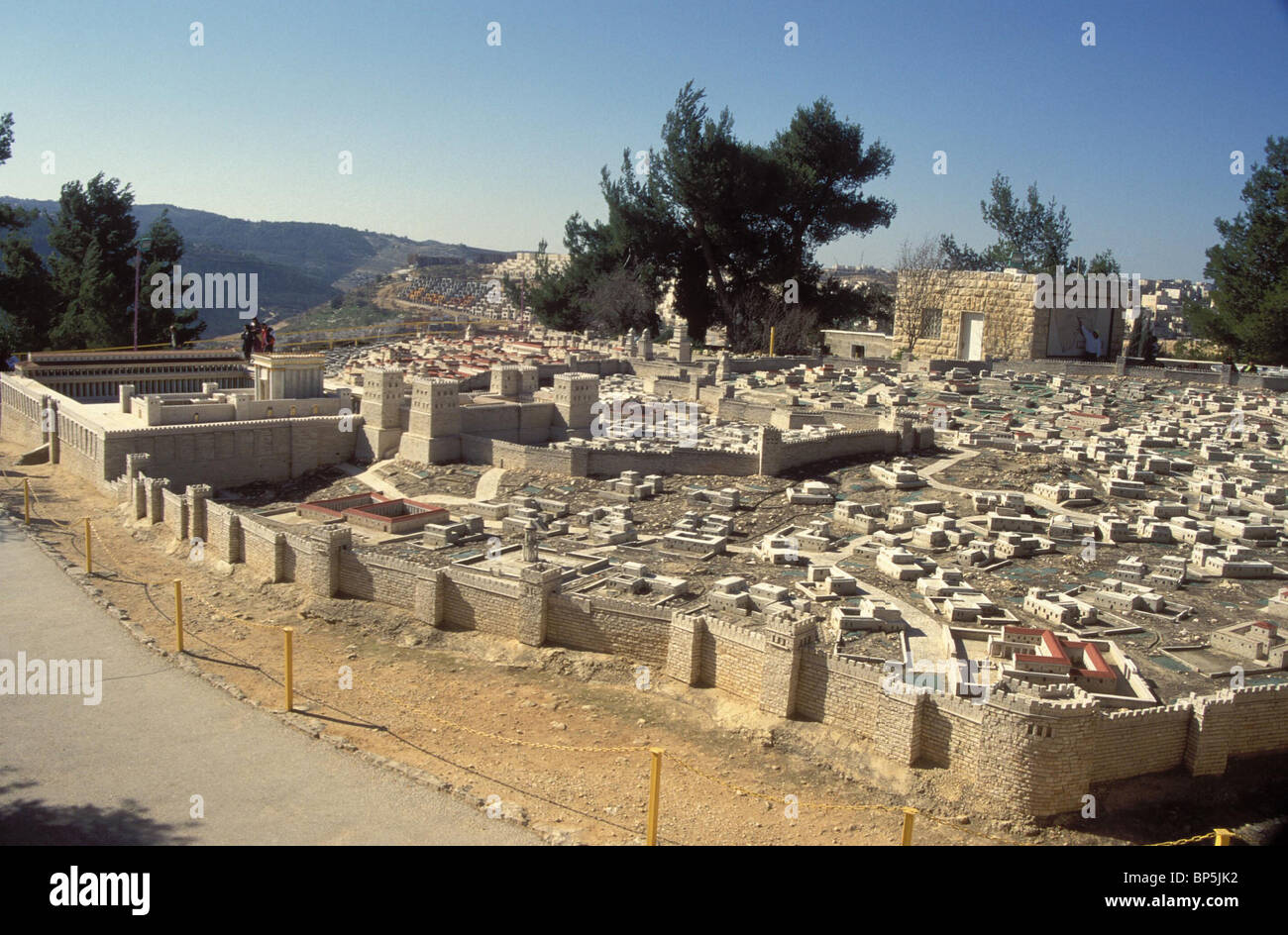 4033. GENERAL VIEW ON JERUSALEM IN THE TIMES OF KING HEROD. Holy Land model Stock Photo