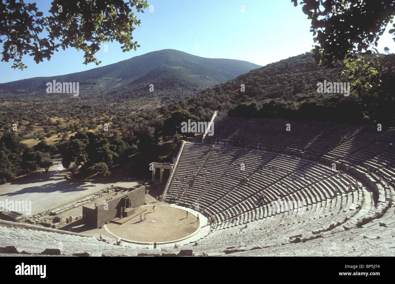 EPIDAURUS - IMPORTANT COMMERCIAL CENTRE IN ANCIENT GREECE ON THE EASTERN COAST OF THE ARGOLID IN THE NORTHEASTERN PELOPONNESE; Stock Photo