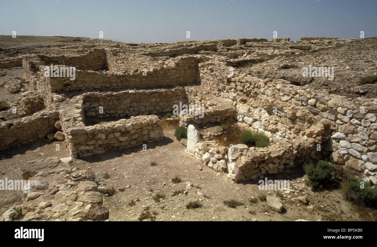5041. ARAD, THE CNAANITE SANCTUARY, C. 2000 B.C. Stock Photo