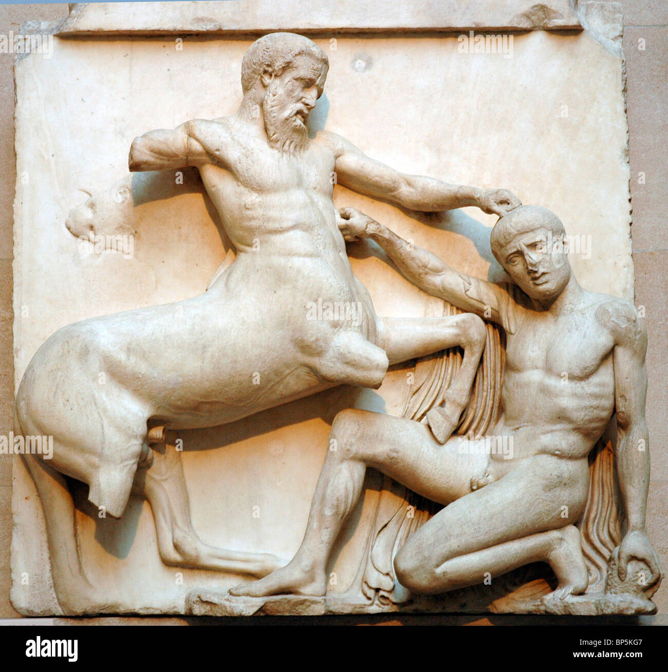 5220. PARTHENON, SCENE DEPICTING A CENTAUR FIGHTING A LAPITH Stock Photo