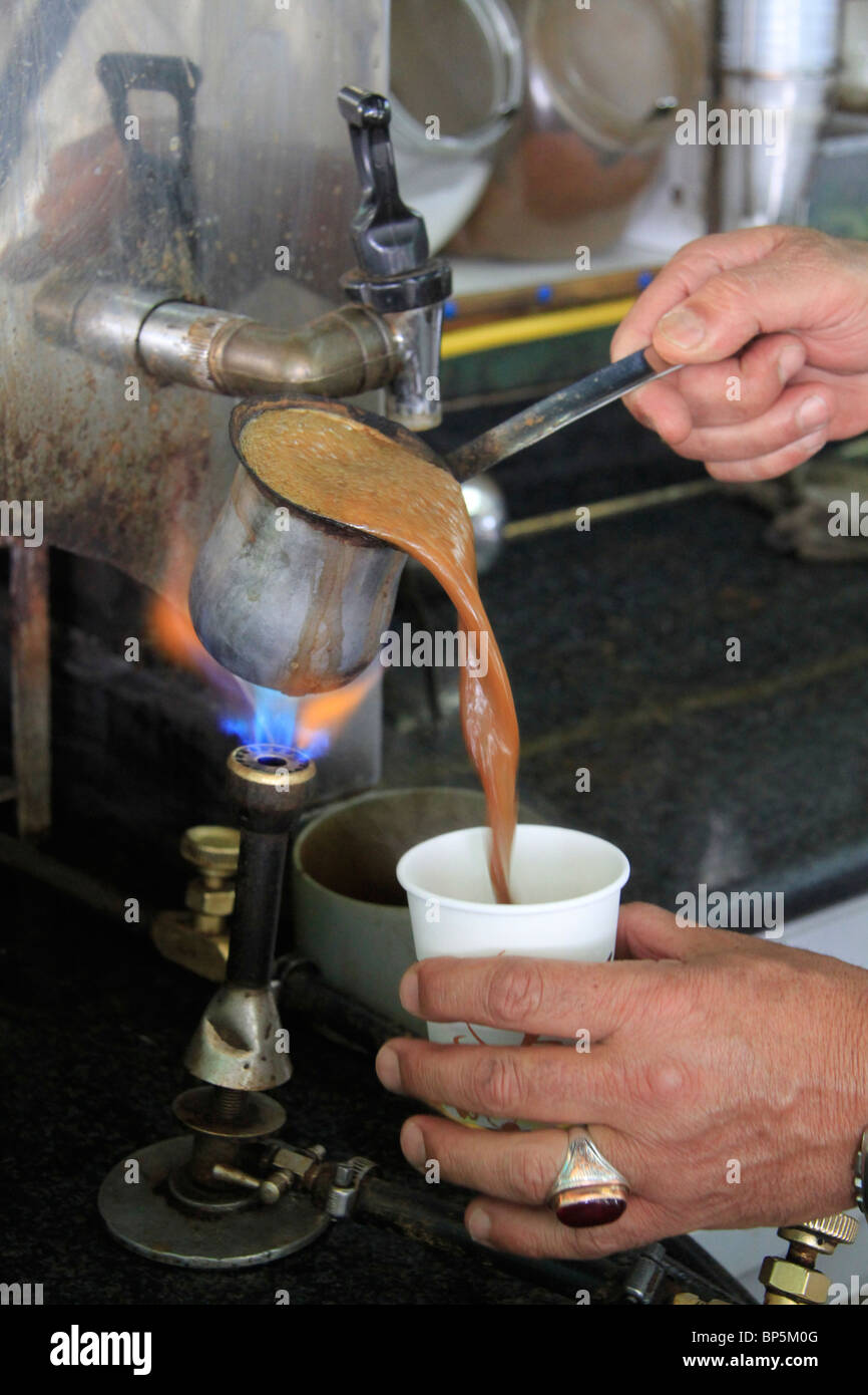 Israel, Coffee stall in East Jerusalem Stock Photo Alamy