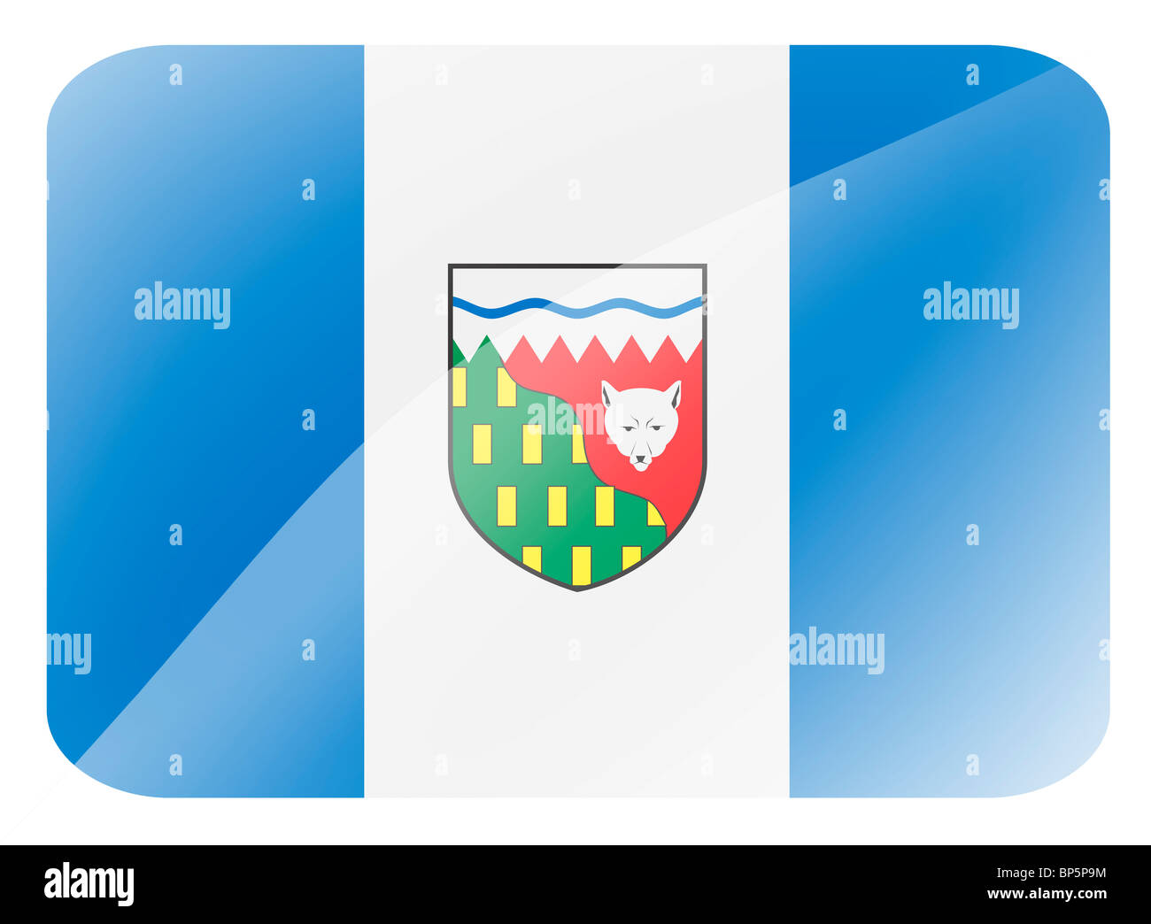 Northwest Territories NWT flag Stock Photo - Alamy