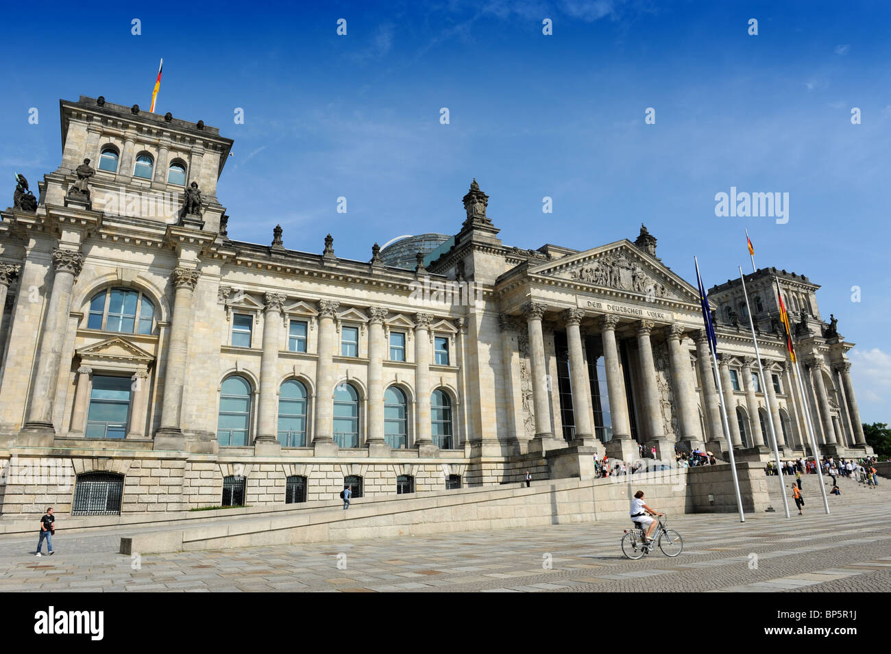 The Reichstag building or Bundestag Berlin Germany Deutschland Europe Stock Photo