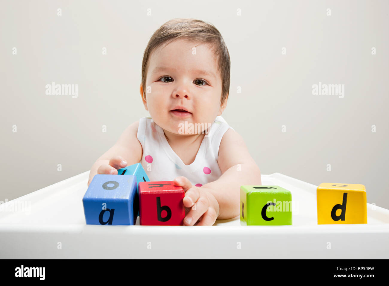 Baby playing wood blocks hires stock photography and images Alamy