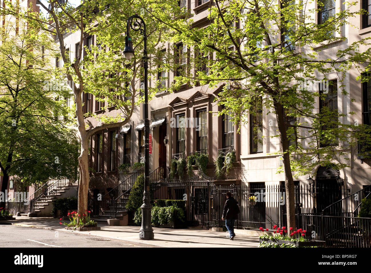 Brownstones, Upper East Side, NYC Stock Photo Alamy