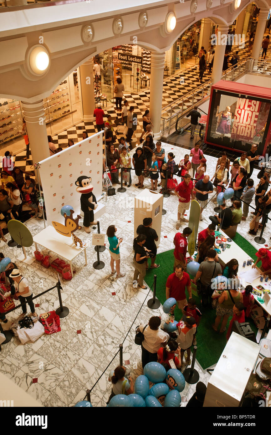 Shoppers at the JCPenney store in New York participate in a Paul Frank and  Julius back-to-school promotion Stock Photo - Alamy